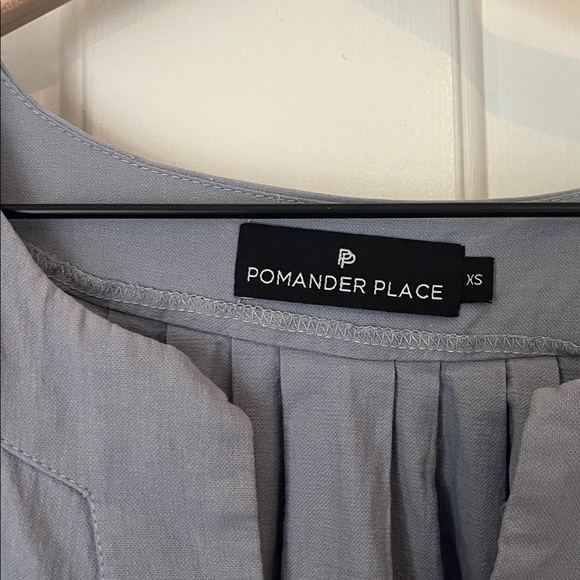 Tuckernuck x Pomander Place | Finley Flutter Sleeve Dress Slate Blue XS Classic - Picture 4 of 13